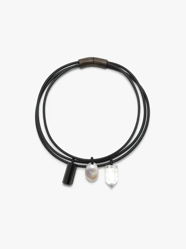 Marbre necklace: mixed materials sold by Monies