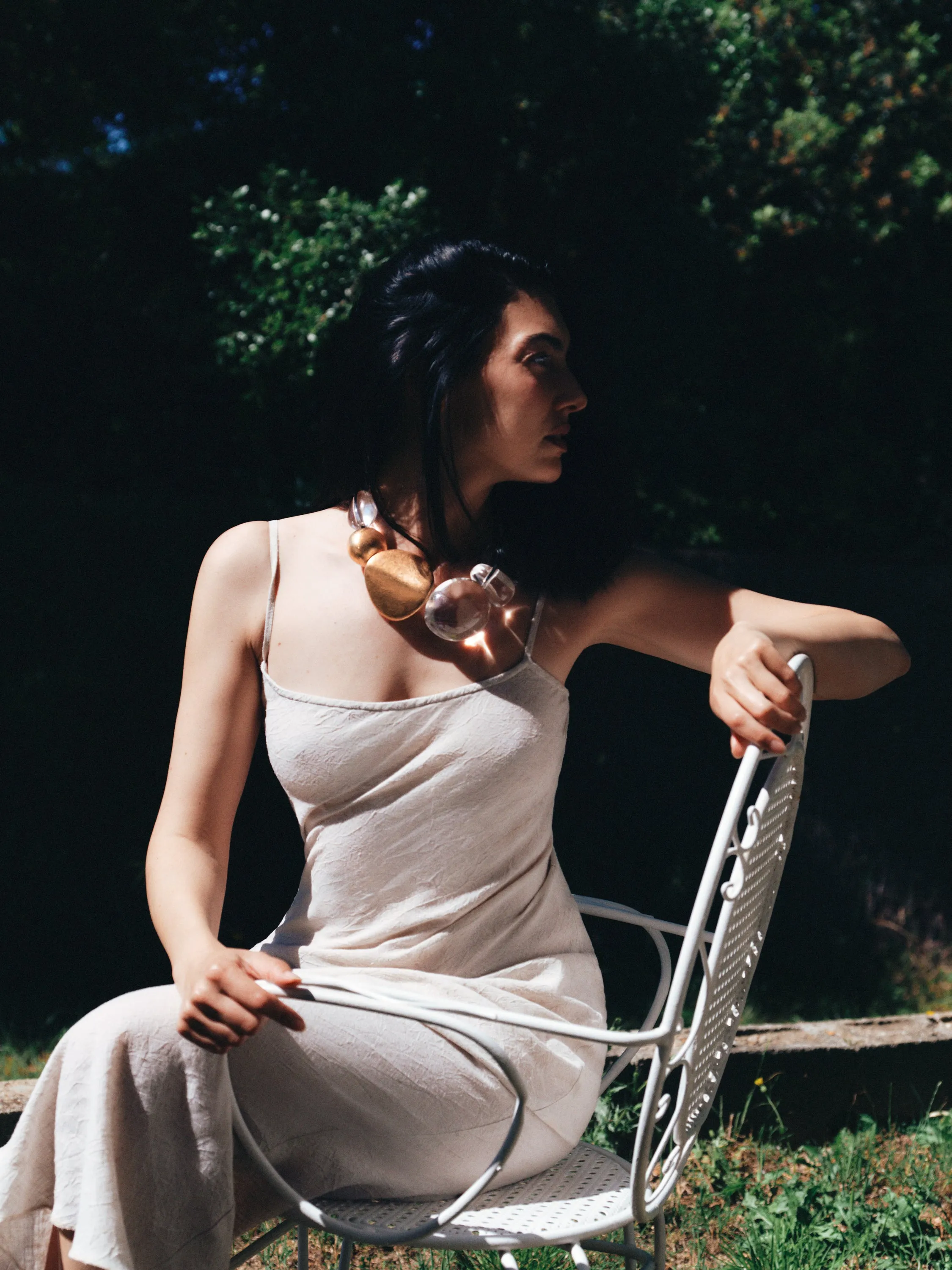 Sydney necklace: goldfoil, acrylic sold by Monies product image thumbnail 2