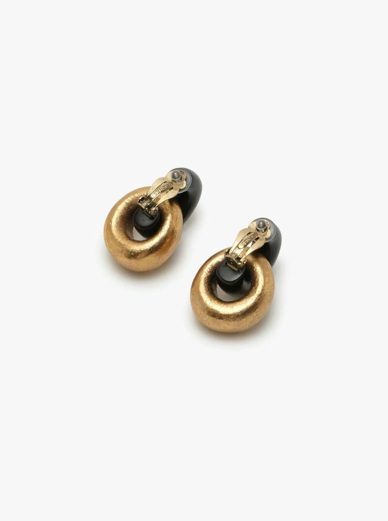 Havana earrings: black and gold sold by Monies product image thumbnail 4