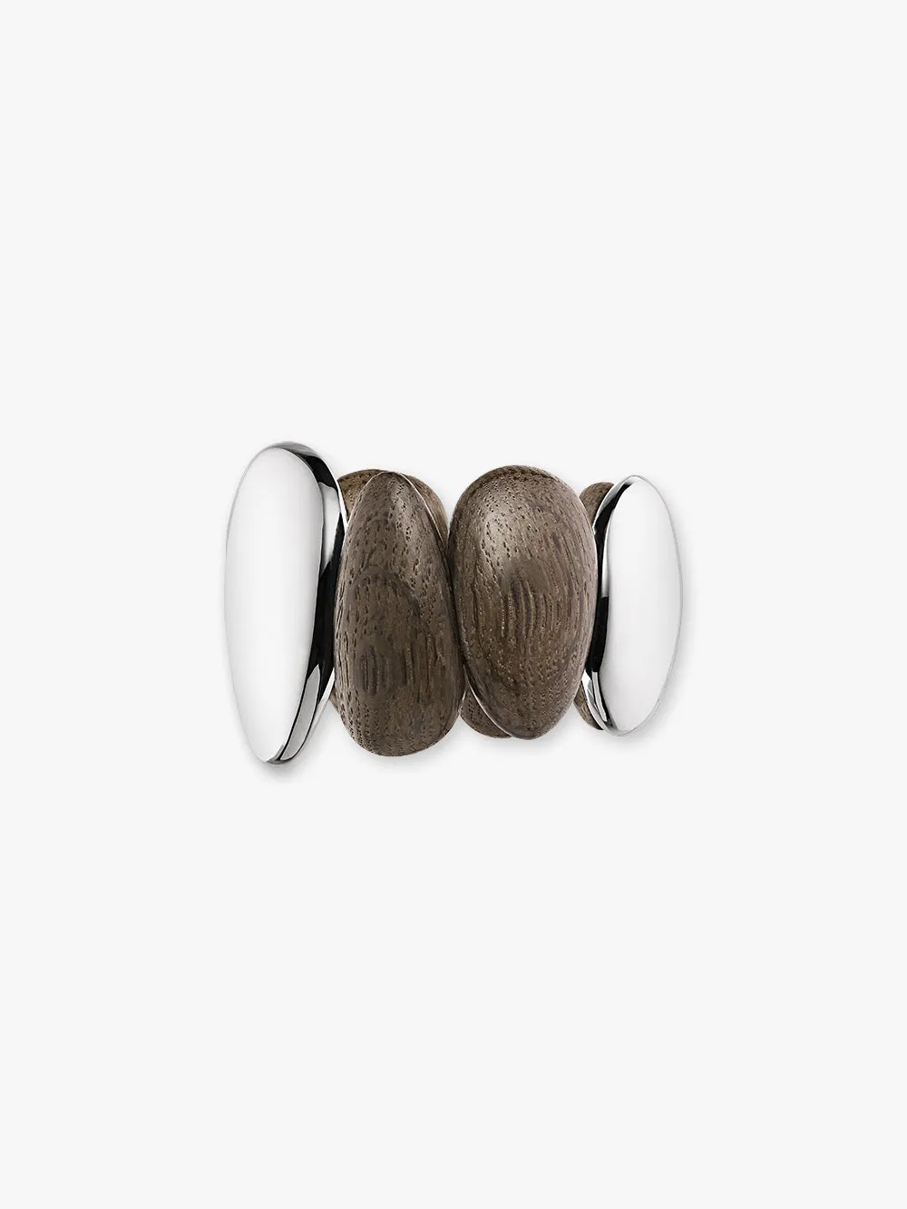 Anniversary bracelet: bog oak, sterling silver sold by Monies