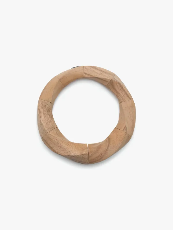 Katherine necklace: acacia wood sold by Monies