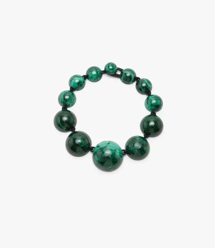 Necklace: malachite sold by Monies