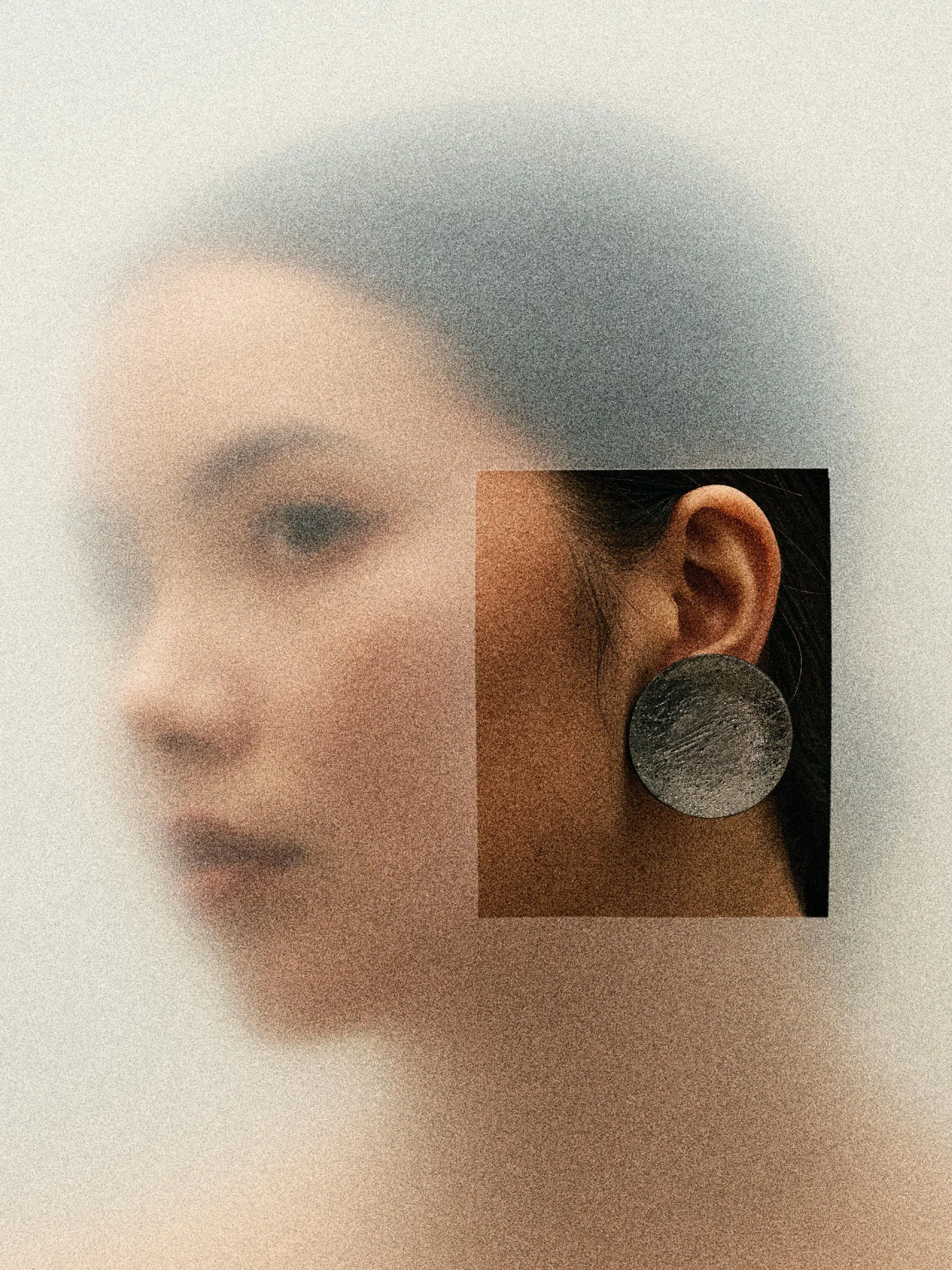 Opaca earring: acacia, silverfoil sold by Monies product image thumbnail 2