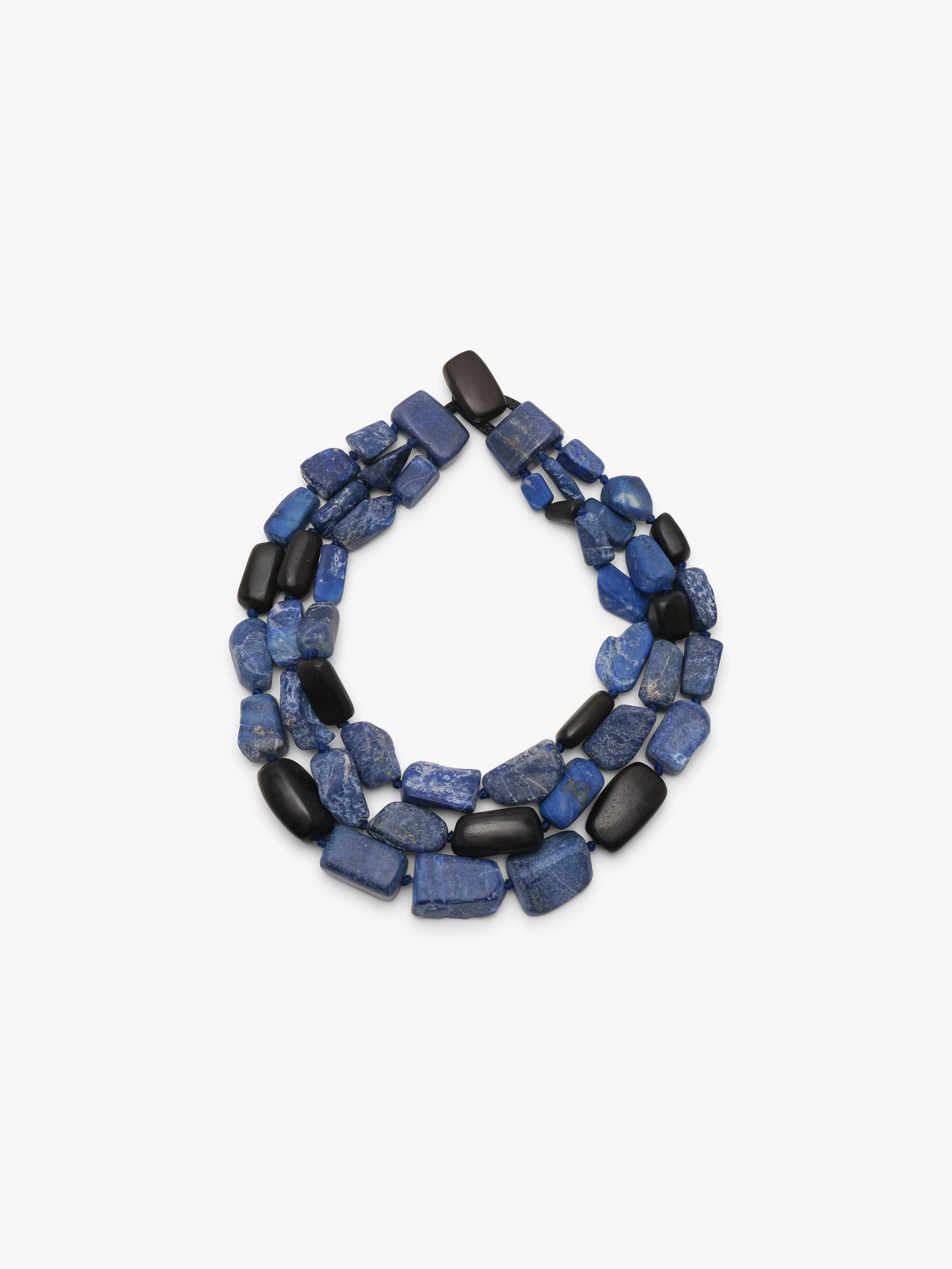 Necklace: lapis lazuli, ebony sold by Monies