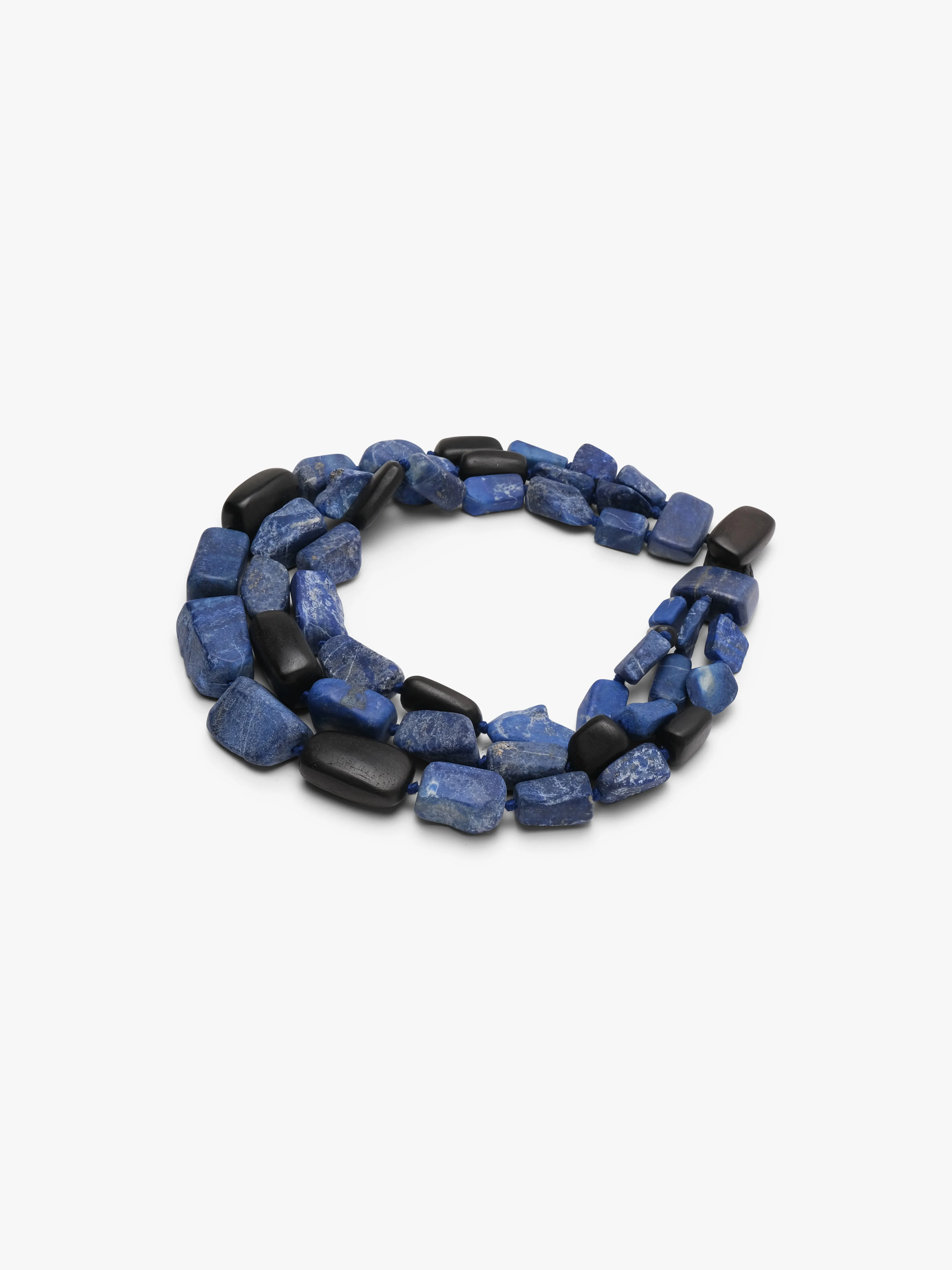Necklace: lapis lazuli, ebony sold by Monies product image thumbnail 3