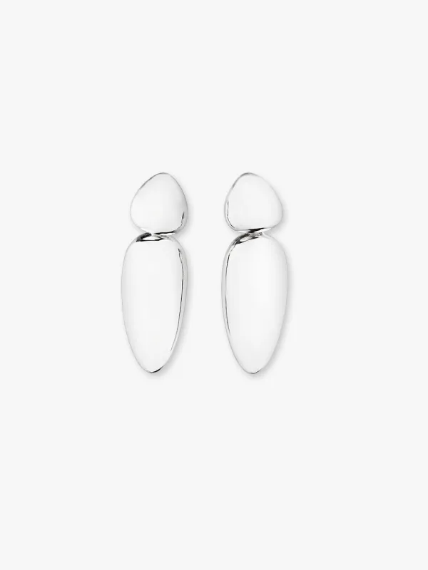 Anniversary Sao Paulo earclips: sterling silver sold by Monies