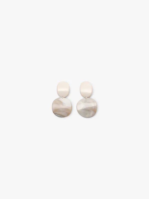 Earrings: bone, horn sold by Monies