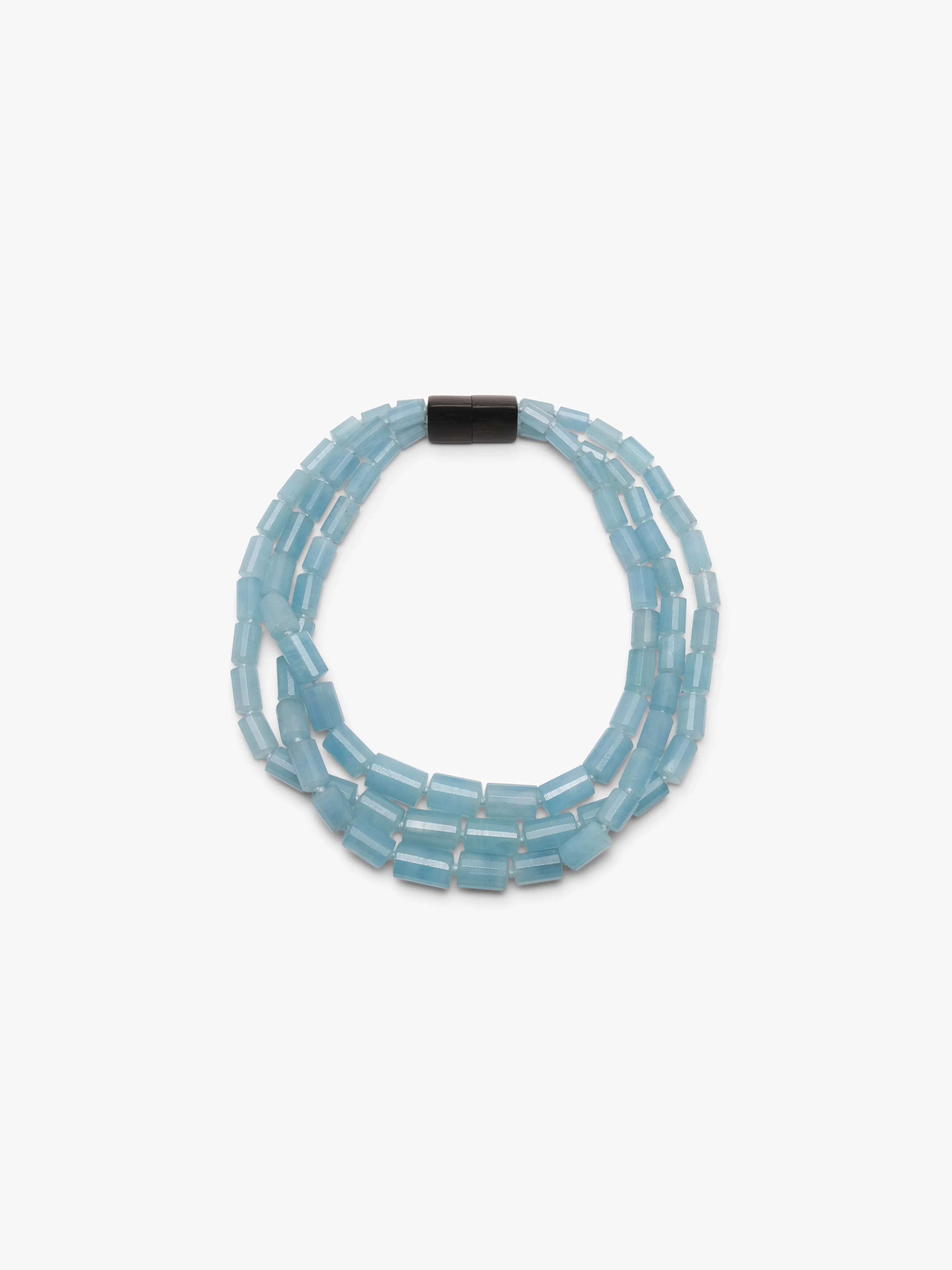 Necklace: aquamarine, ebony sold by Monies