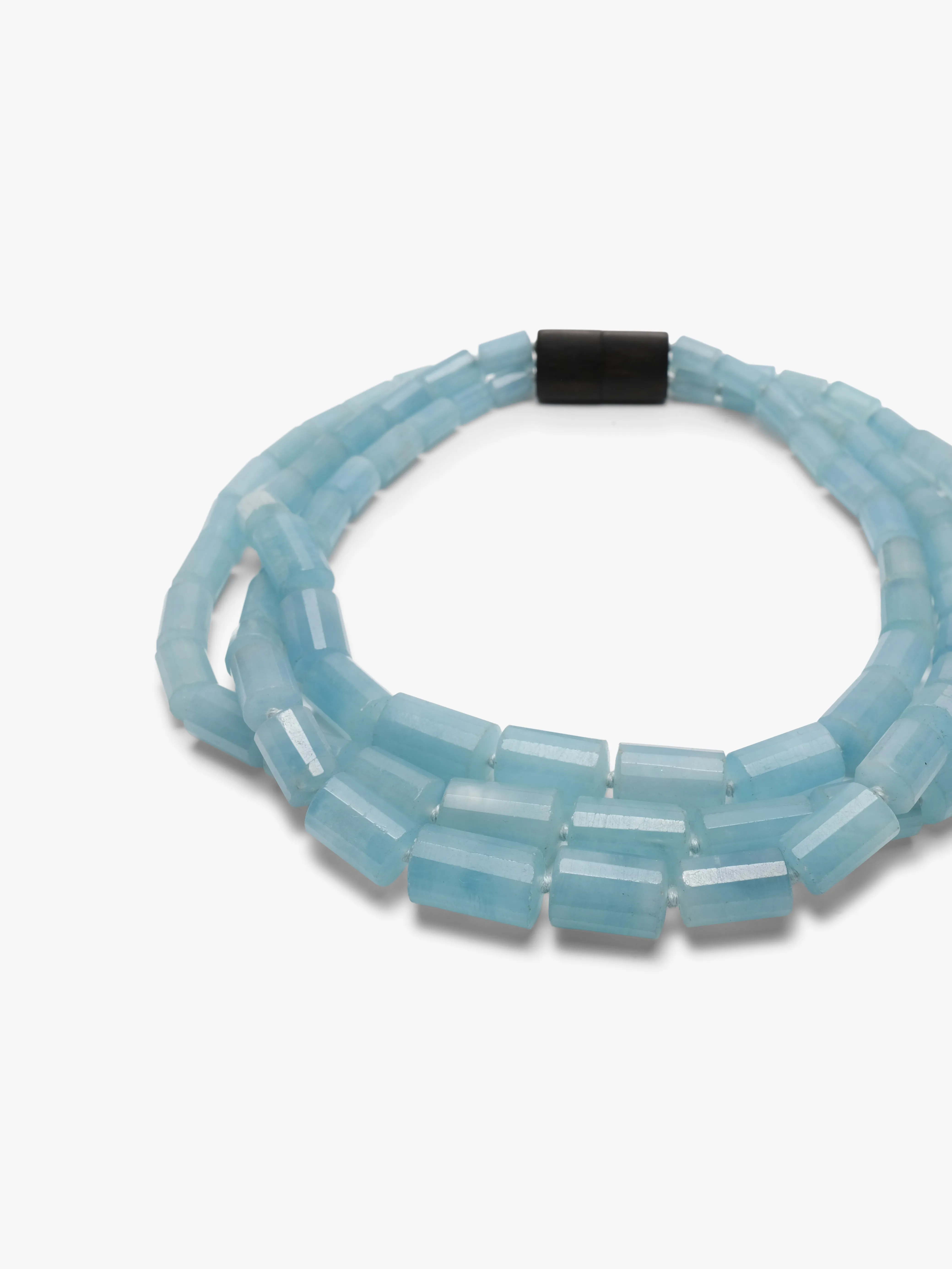 Necklace: aquamarine, ebony sold by Monies product image thumbnail 2