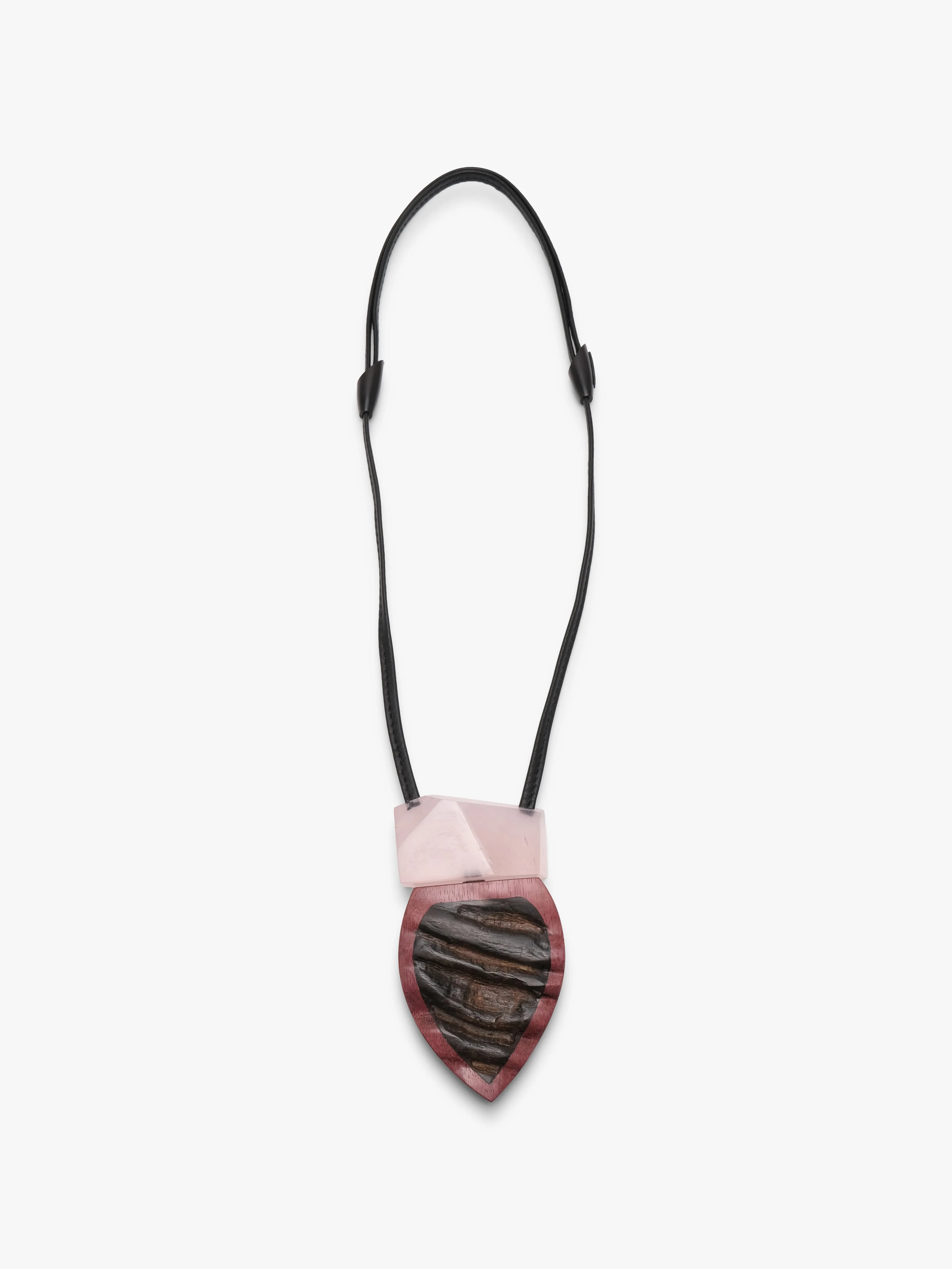 Pendant: horn, rosequartz, amaranth sold by Monies product image thumbnail 5