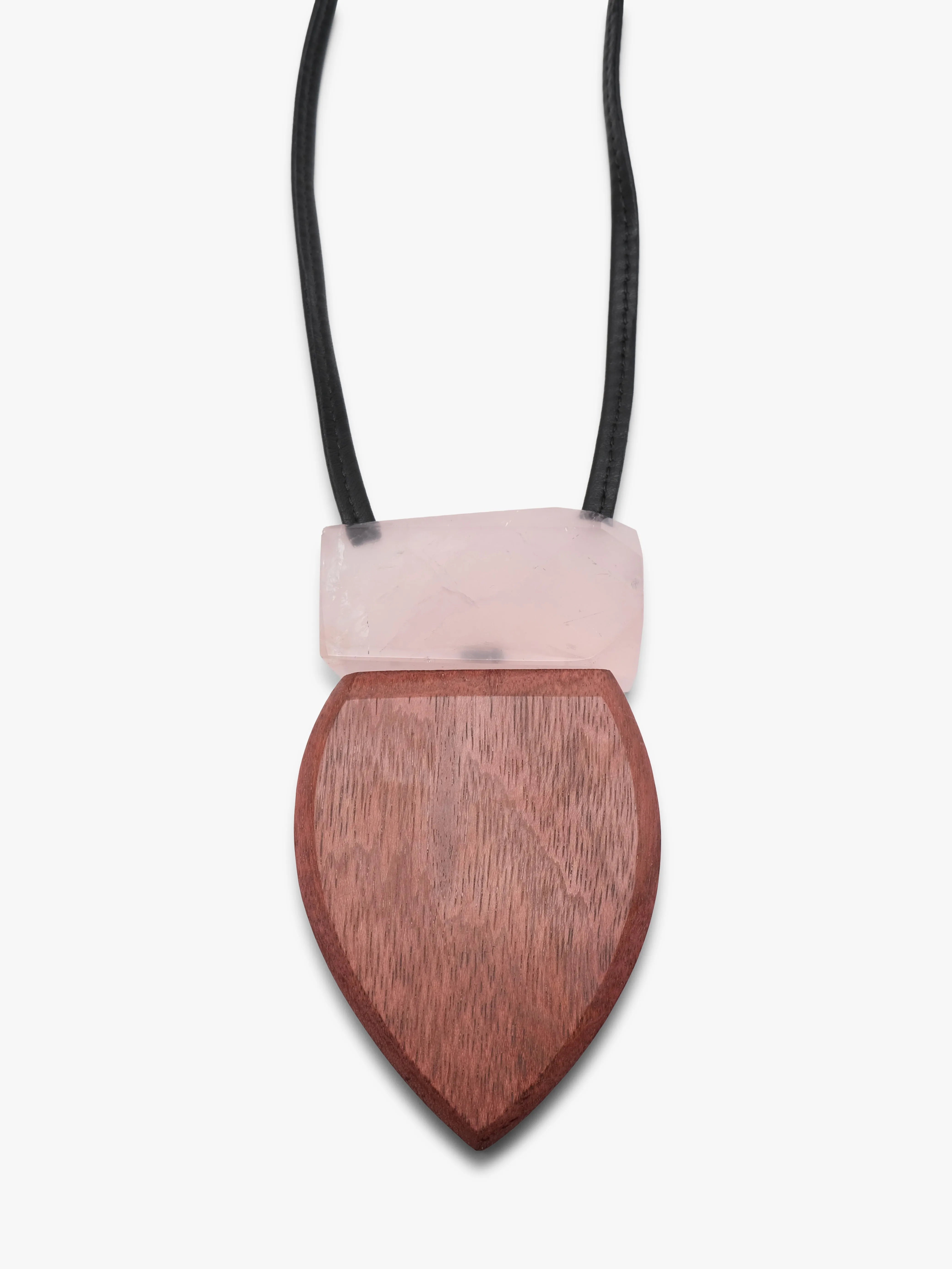Pendant: horn, rosequartz, amaranth sold by Monies product image thumbnail 4