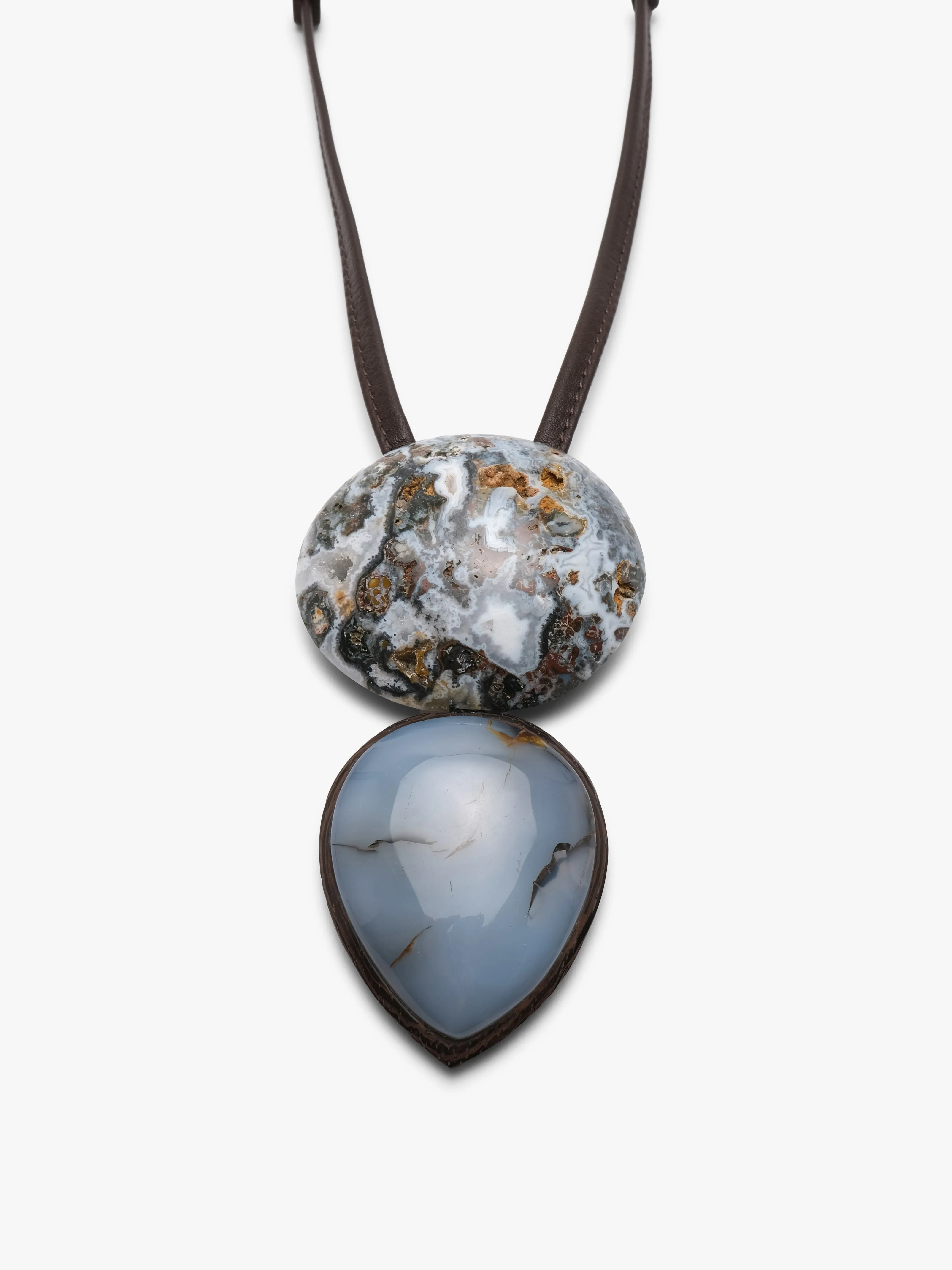 Pendant: dendritic agate, ocean jasper sold by Monies product image thumbnail 3