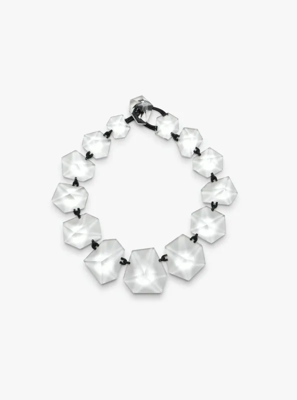 Nocte necklace: greencast acrylic made by Monies