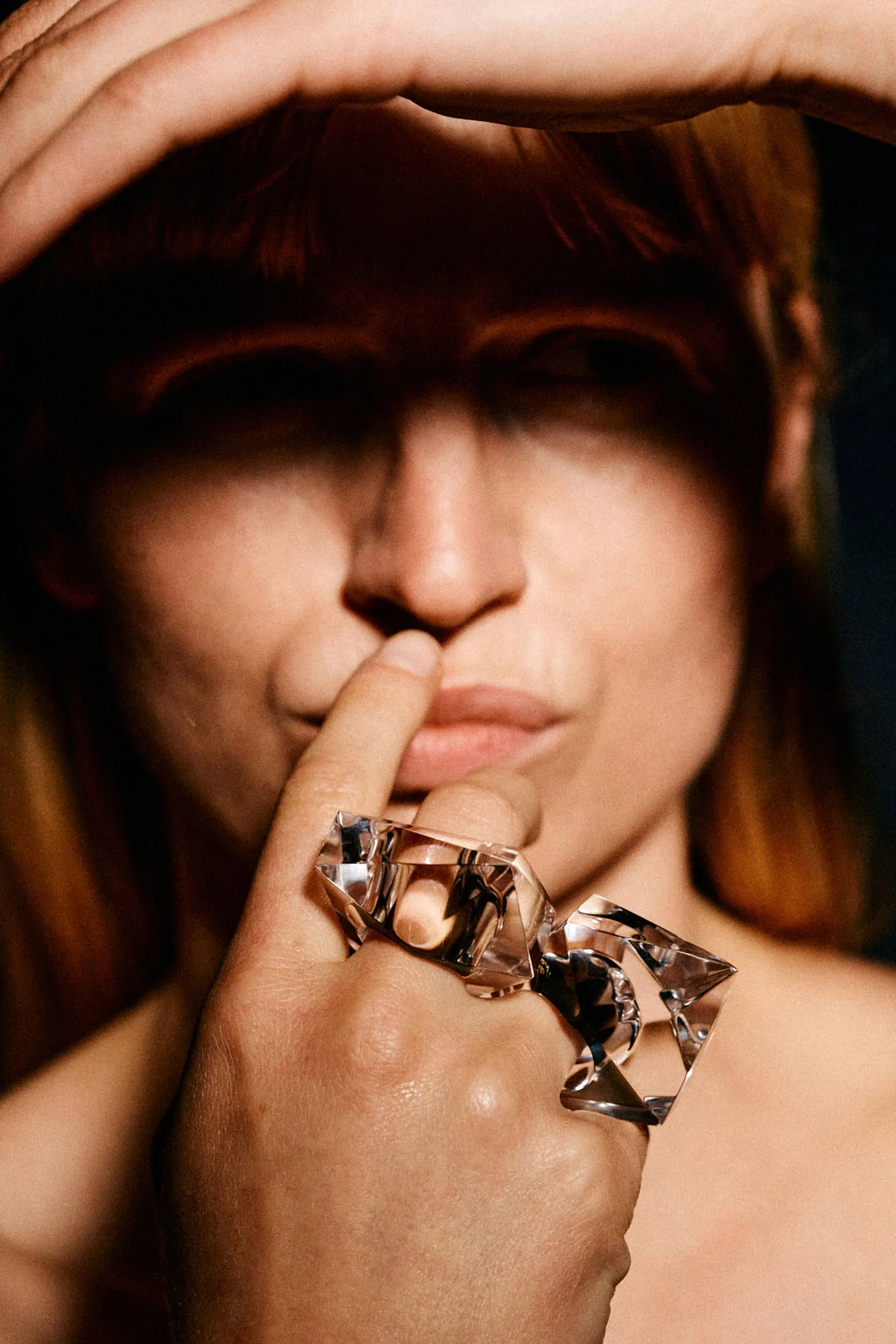 Vesper ring: greencast acrylic sold by Monies product image thumbnail 2