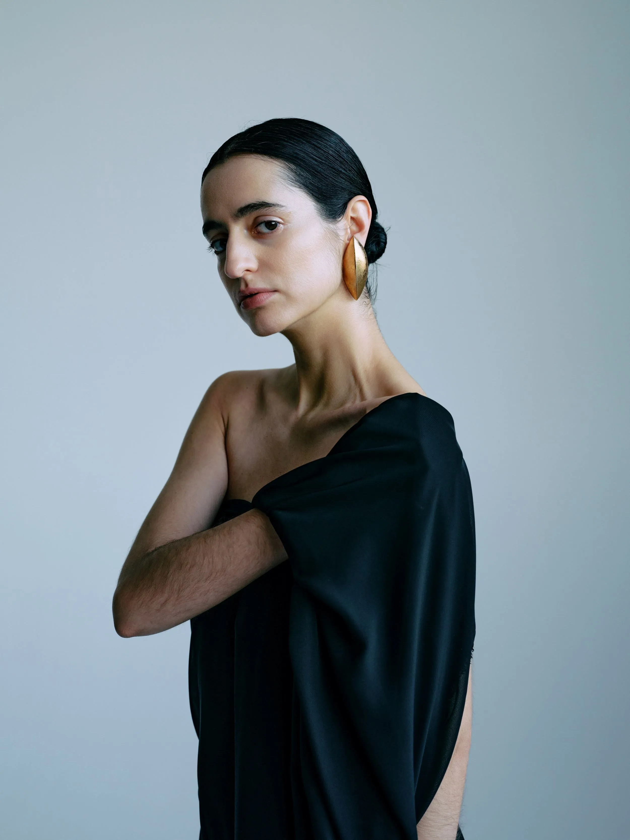 Romi earrings: acacia, goldfoil sold by Monies product image thumbnail 2