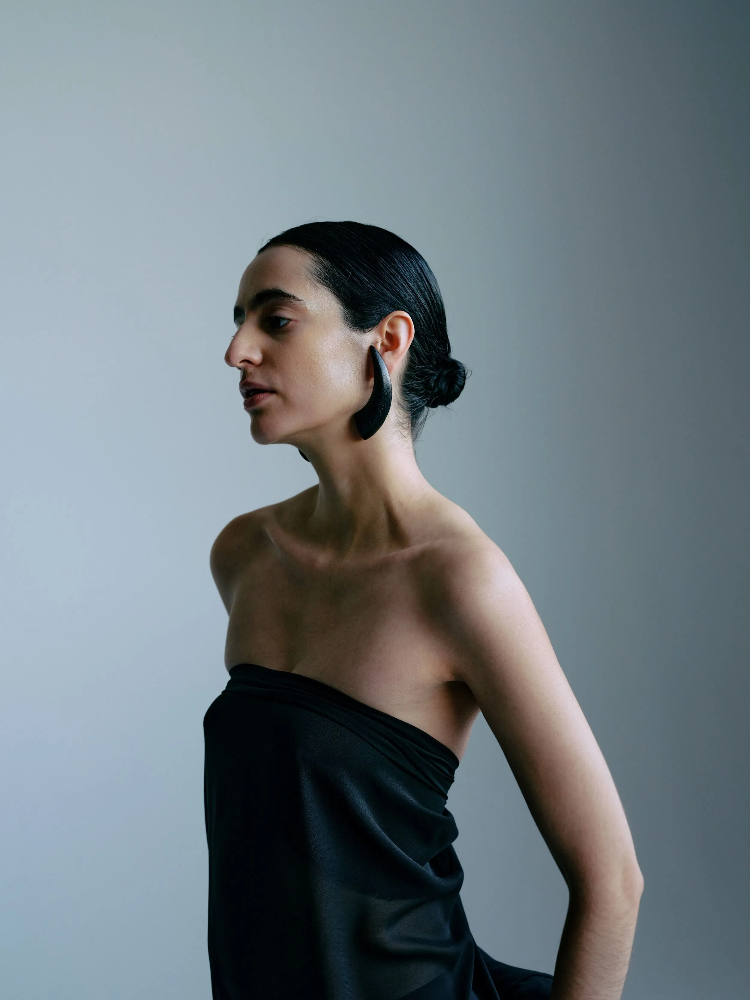 Ema earrings: black acacia sold by Monies product image thumbnail 2