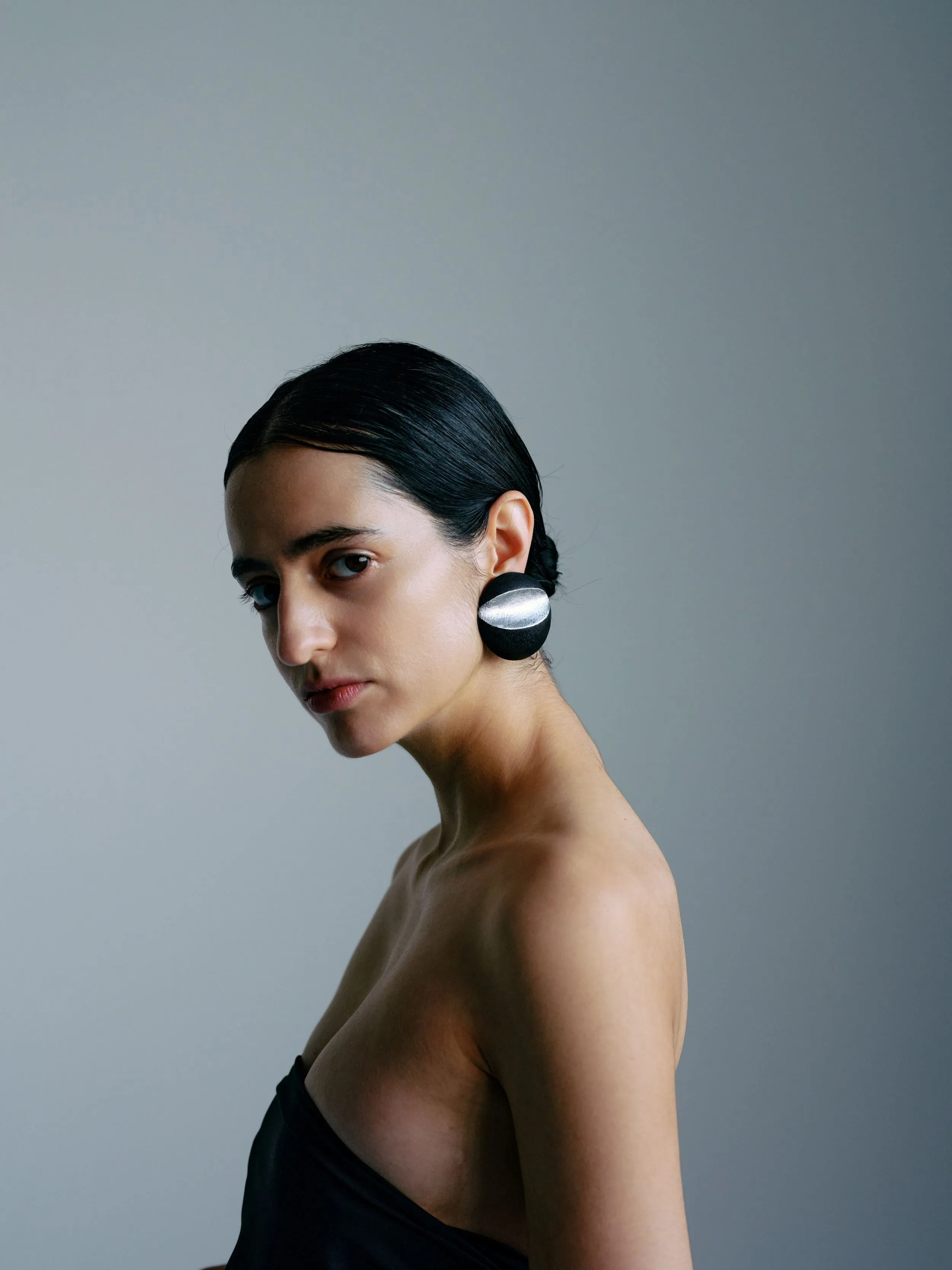 Sirone earrings: acacia, silverfoil sold by Monies product image thumbnail 2