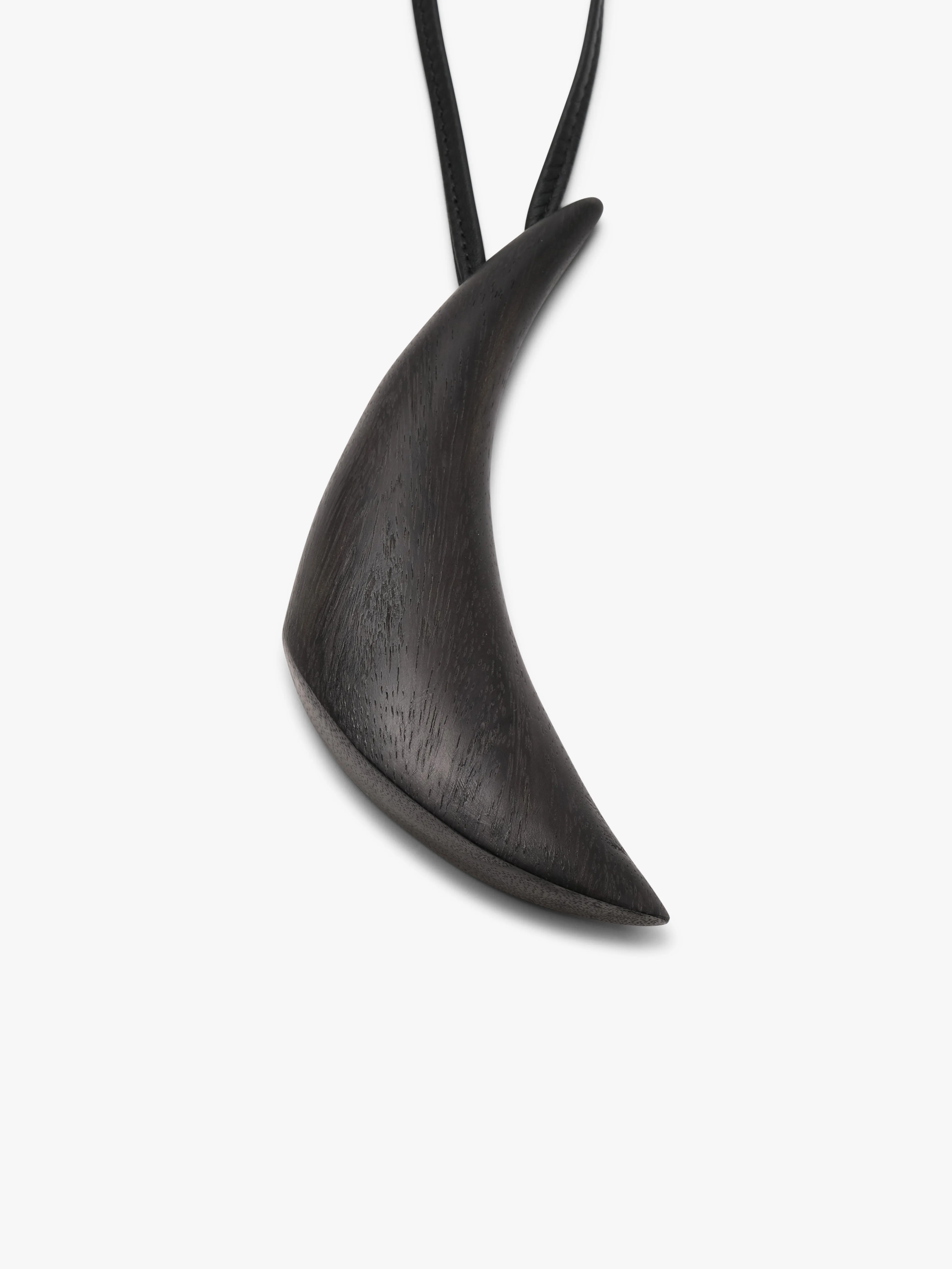 Suma pendant: black acacia, leather sold by Monies product image thumbnail 3