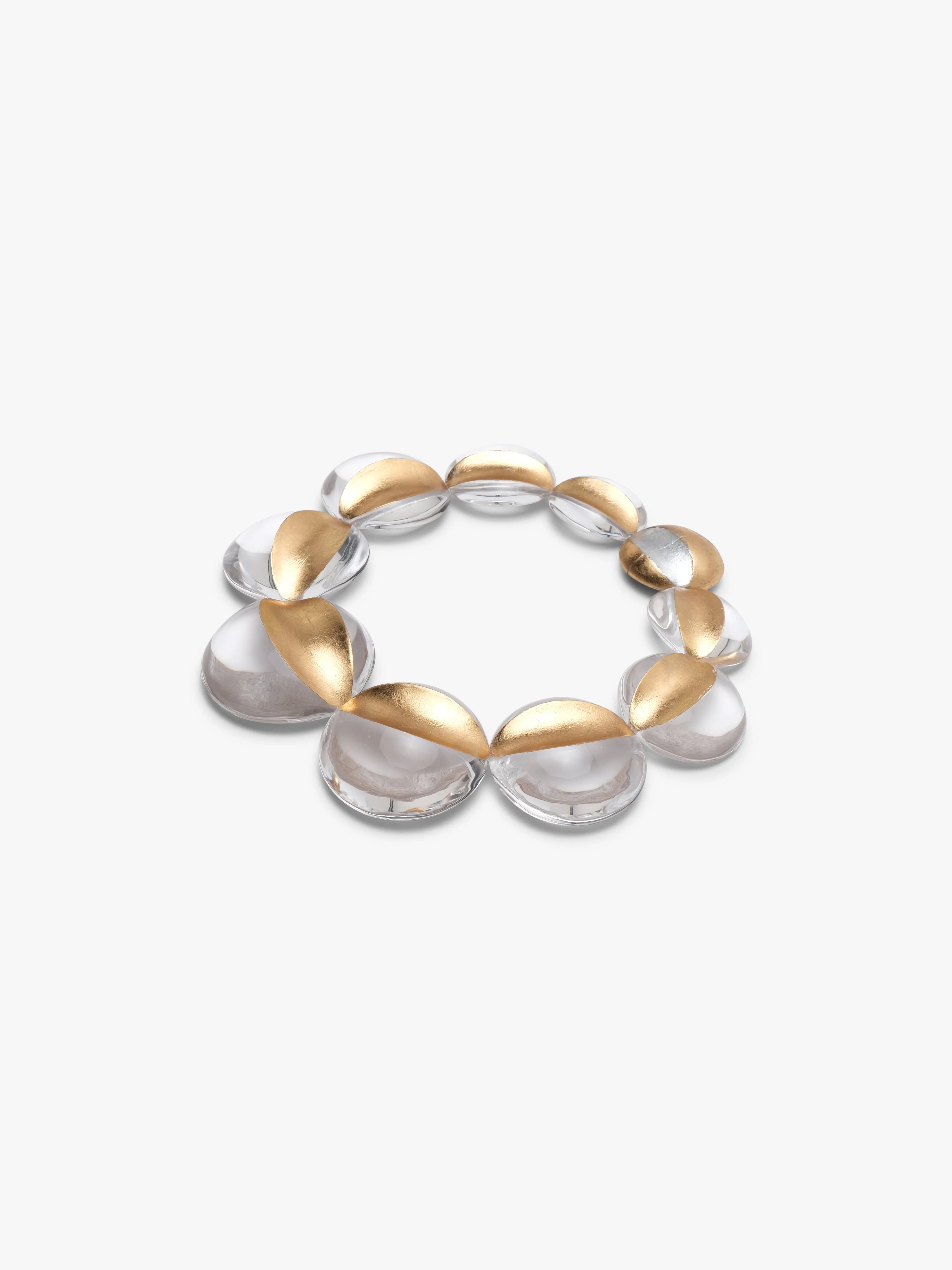 Sava necklace: greencast acrylic, goldfoil sold by Monies product image thumbnail 4