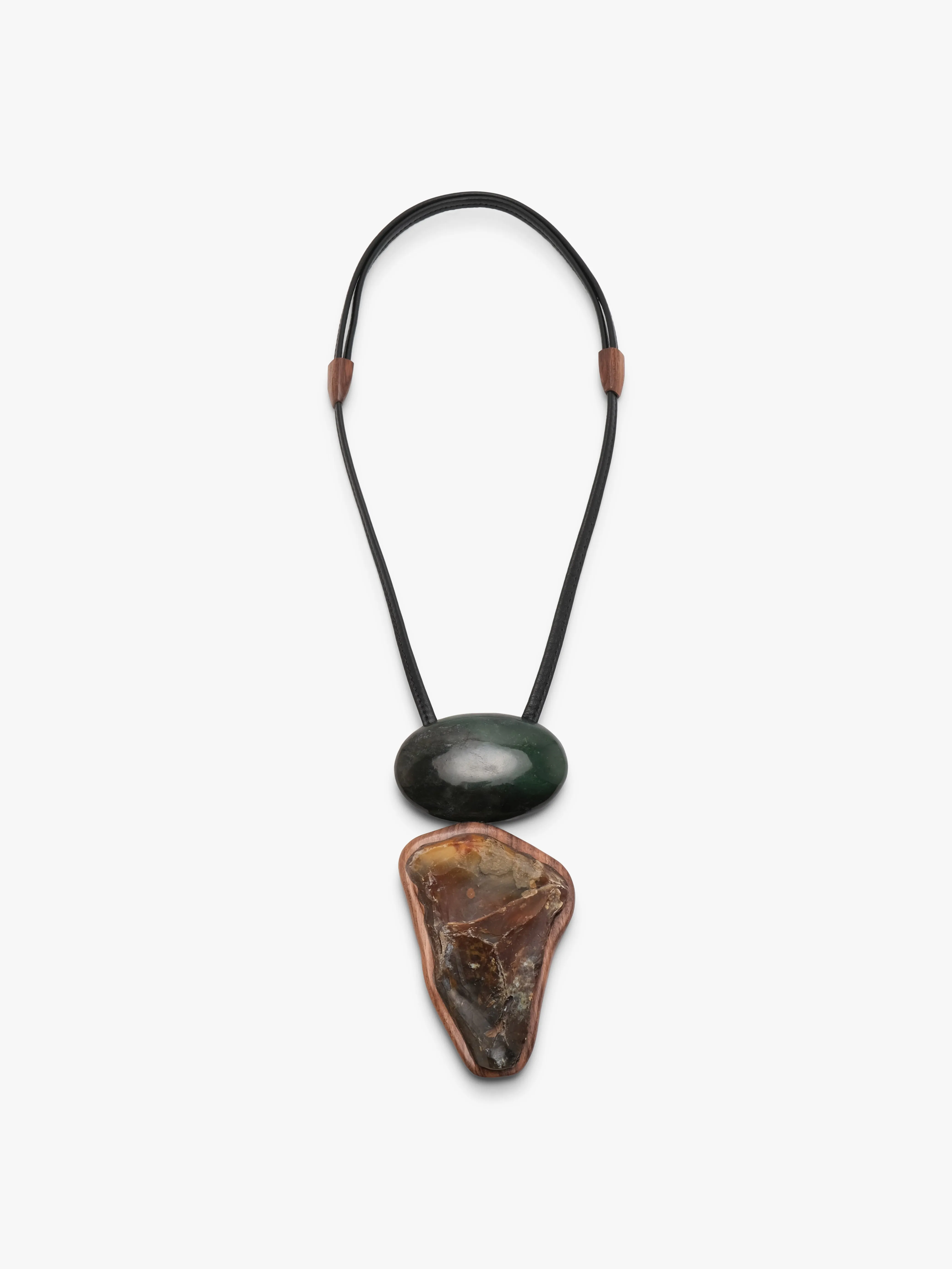 Pendant: nephrite, flint, walnut sold by Monies product image thumbnail 3