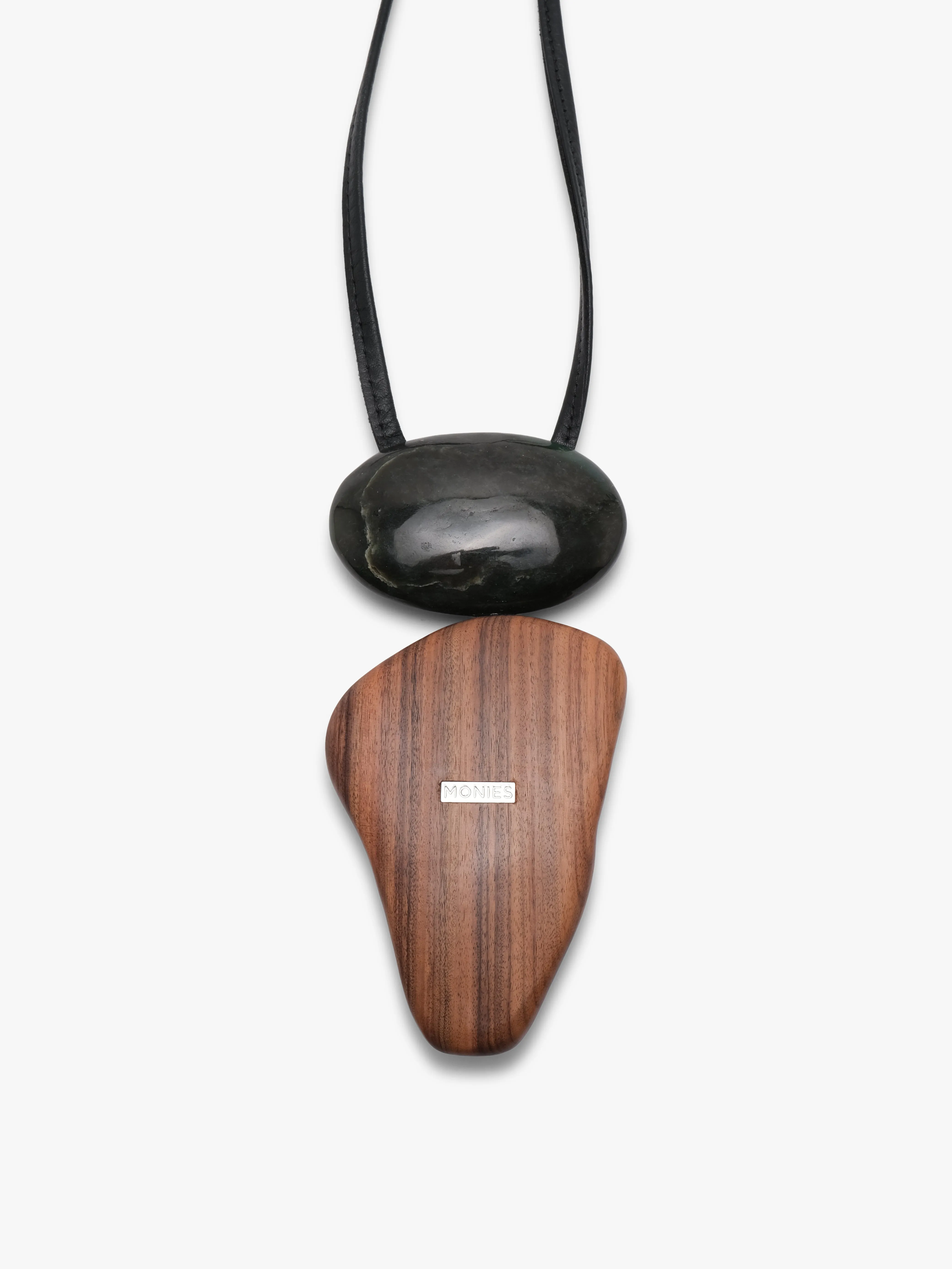 Pendant: nephrite, flint, walnut sold by Monies product image thumbnail 5