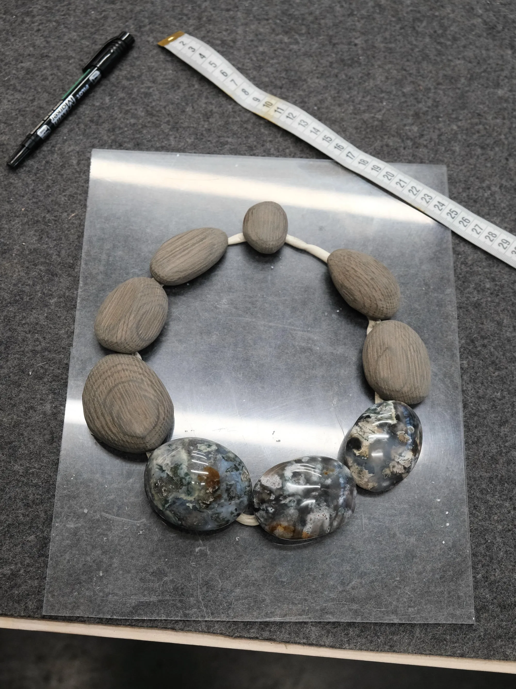 Necklace: ocean jasper, bog oak sold by Monies product image thumbnail 2