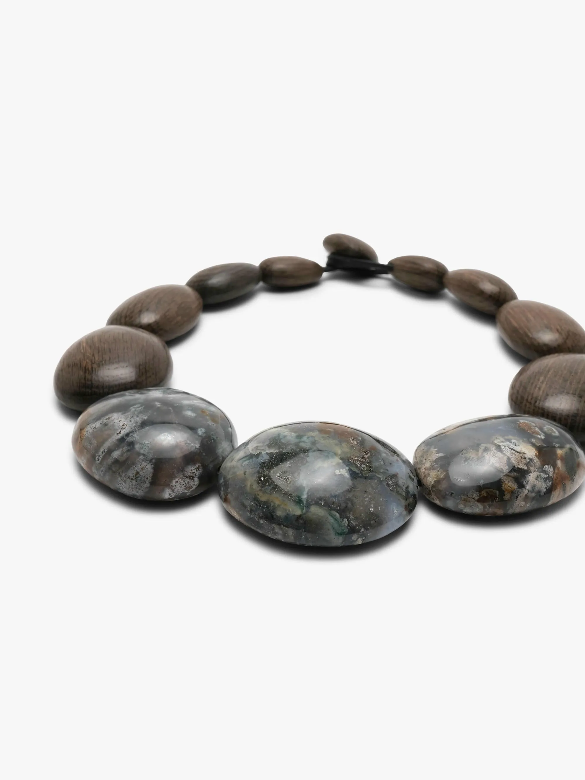 Necklace: ocean jasper, bog oak sold by Monies product image thumbnail 3