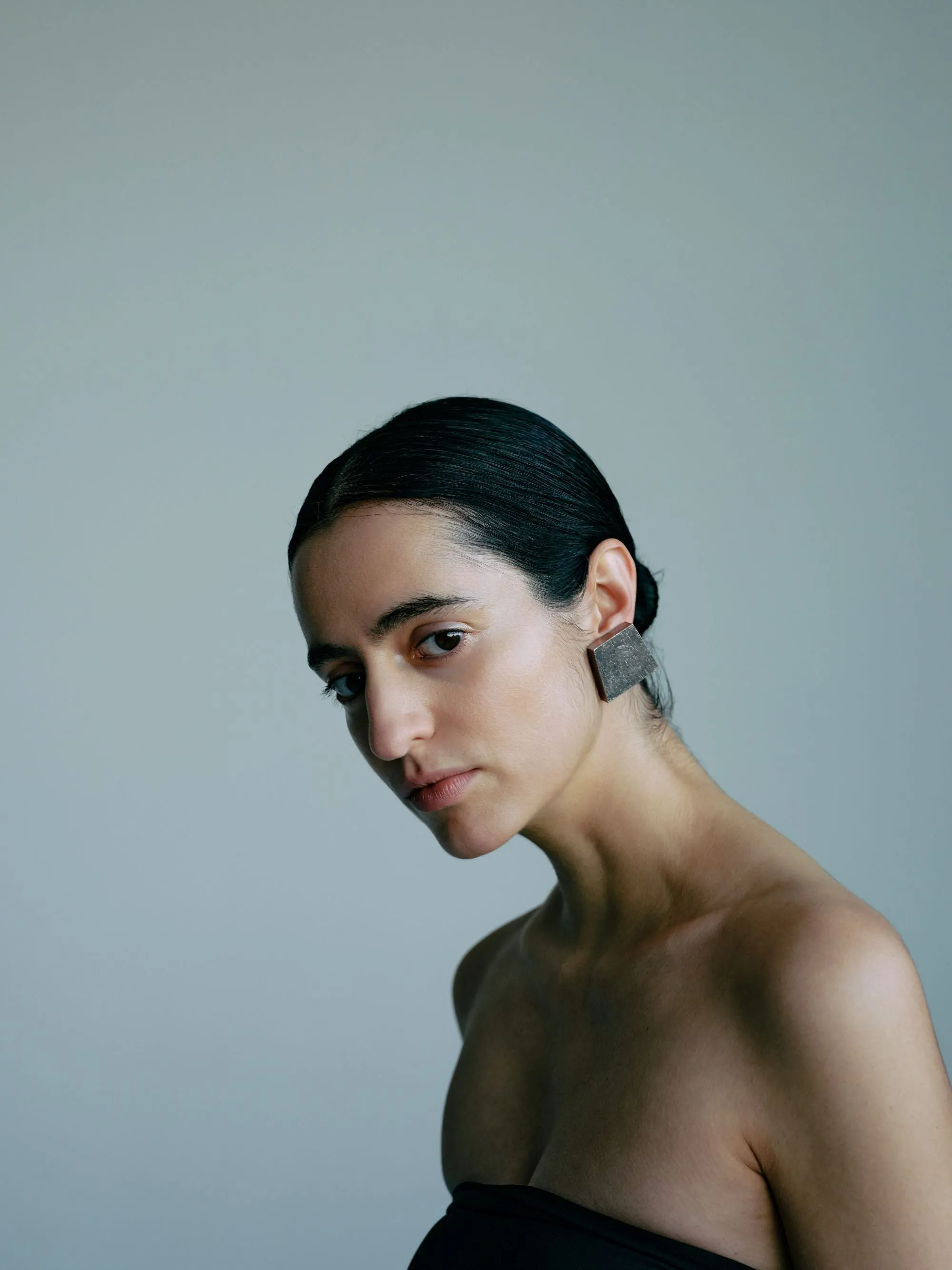 Zuke earrings: acacia, silverfoil sold by Monies product image thumbnail 2