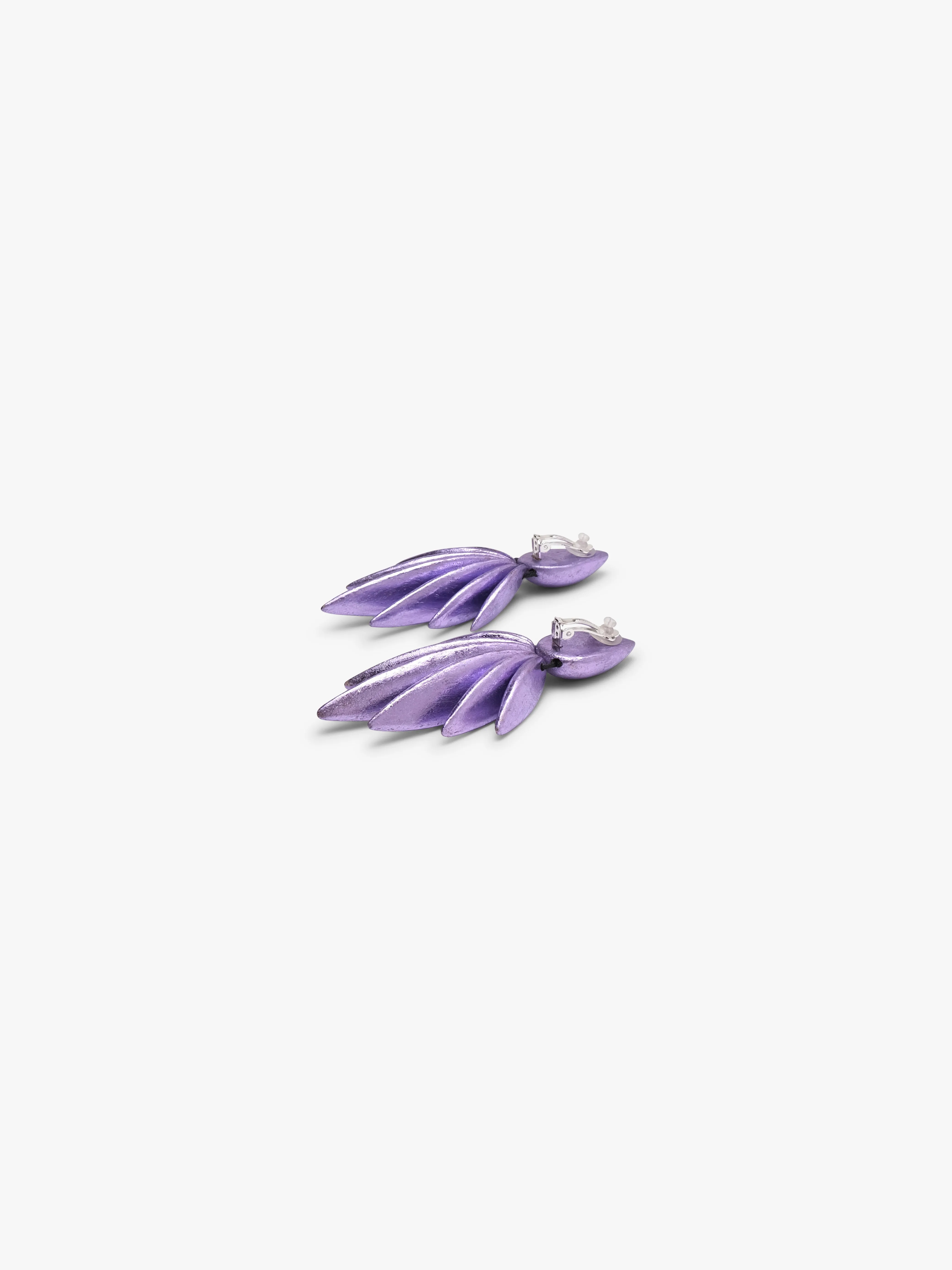 Quasi earrings: acacia, purple foil sold by Monies product image thumbnail 3