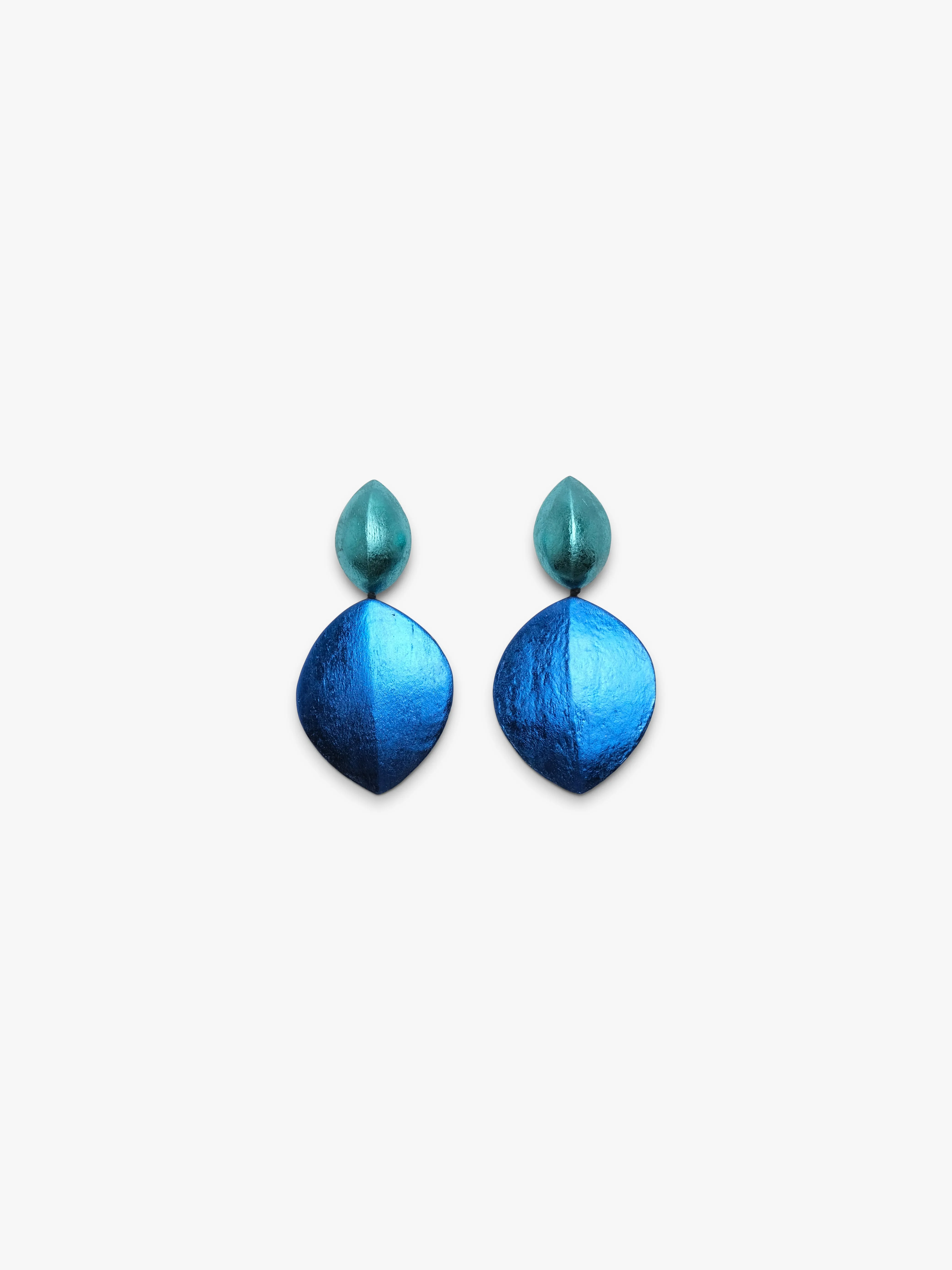 Bologna earrings: acacia, bluefoil sold by Monies
