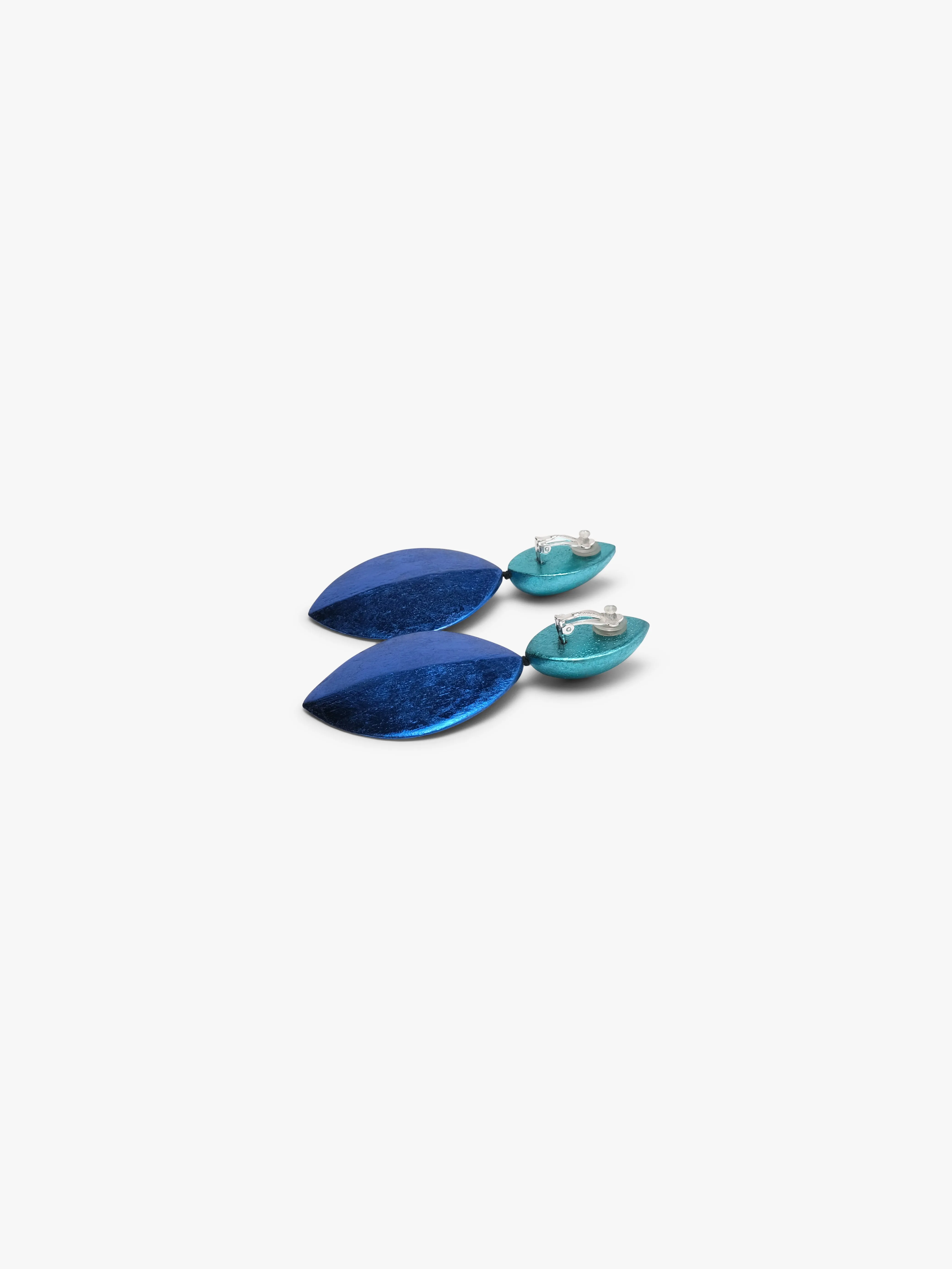 Bologna earrings: acacia, bluefoil sold by Monies product image thumbnail 3