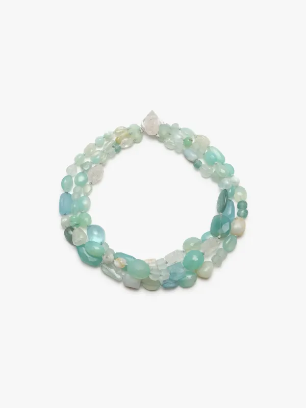Necklace: mixed materials made by Monies