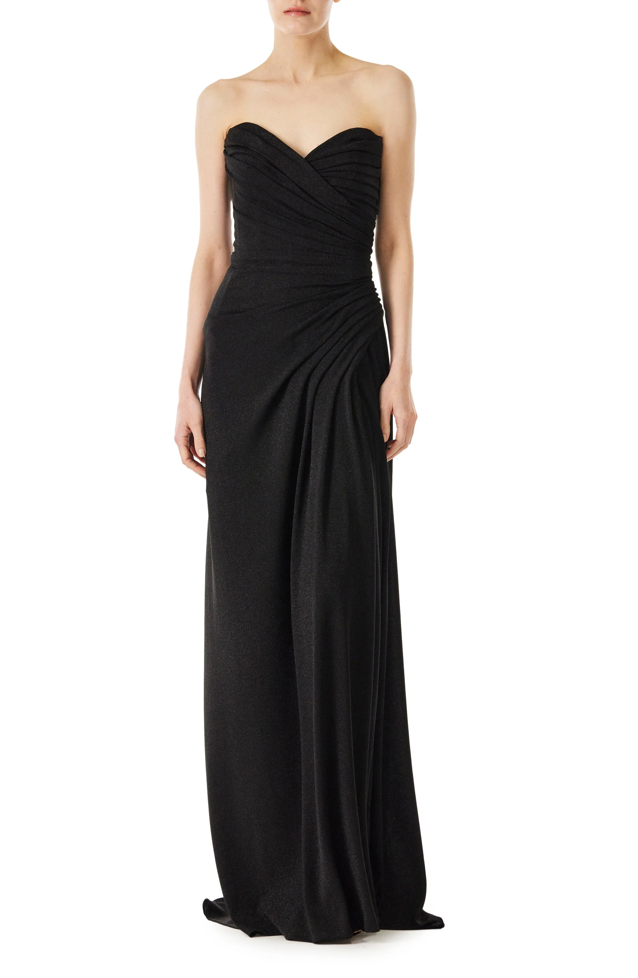 Strapless Glitter Knit Gown sold by Monique Lhuillier product image thumbnail 2