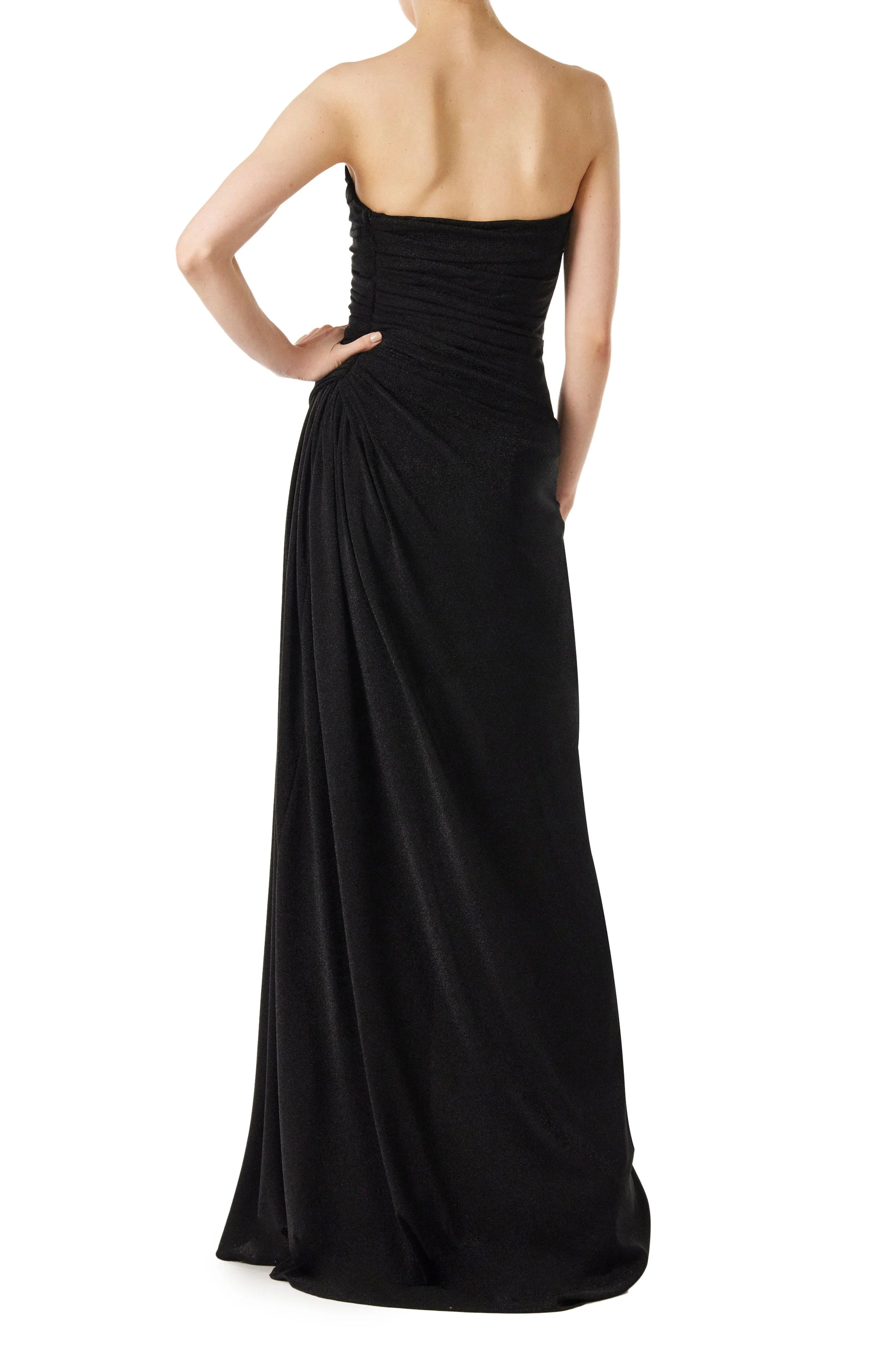 Strapless Glitter Knit Gown sold by Monique Lhuillier product image thumbnail 3