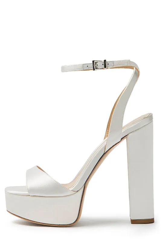 Khloe Satin Platform sold by Monique Lhuillier