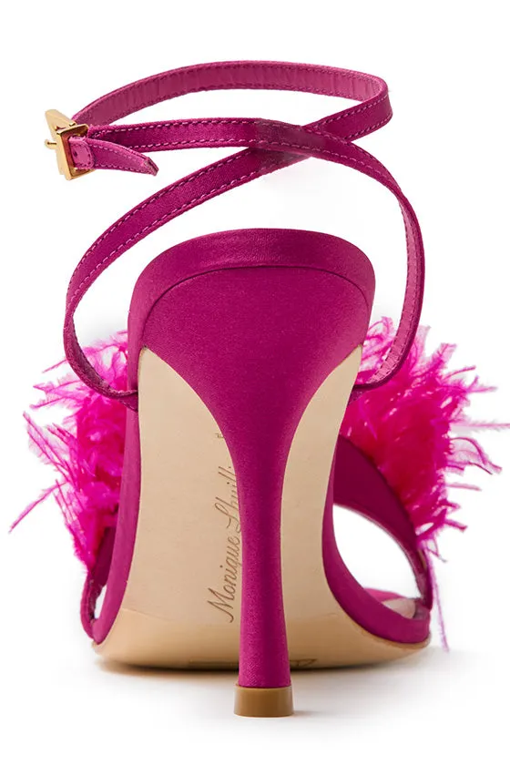 Azalea Satin Sandal sold by Monique Lhuillier product image thumbnail 3