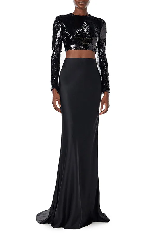 Sequin Cropped Top sold by Monique Lhuillier product image thumbnail 4