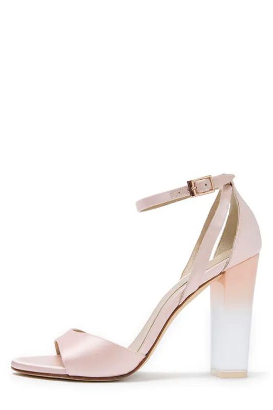 Ava Satin Sandal sold by Monique Lhuillier