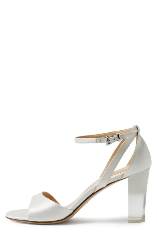 Haven Satin Sandal sold by Monique Lhuillier