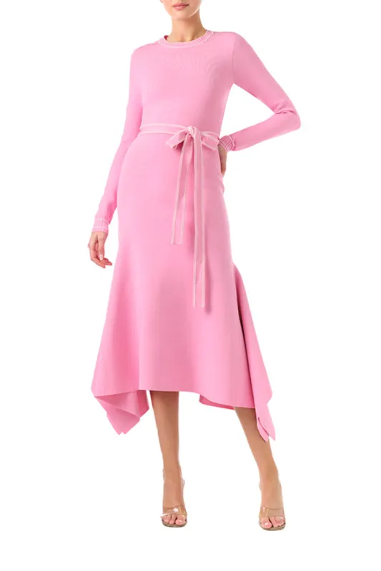Long Sleeve Pink Knit Dress sold by Monique Lhuillier