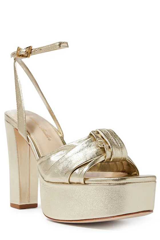 Kris Metallic Leather Platform sold by Monique Lhuillier product image thumbnail 2