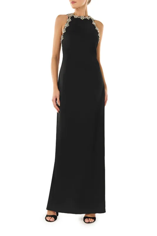 Sleeveless Jewel Neck Gown made by Monique Lhuillier
