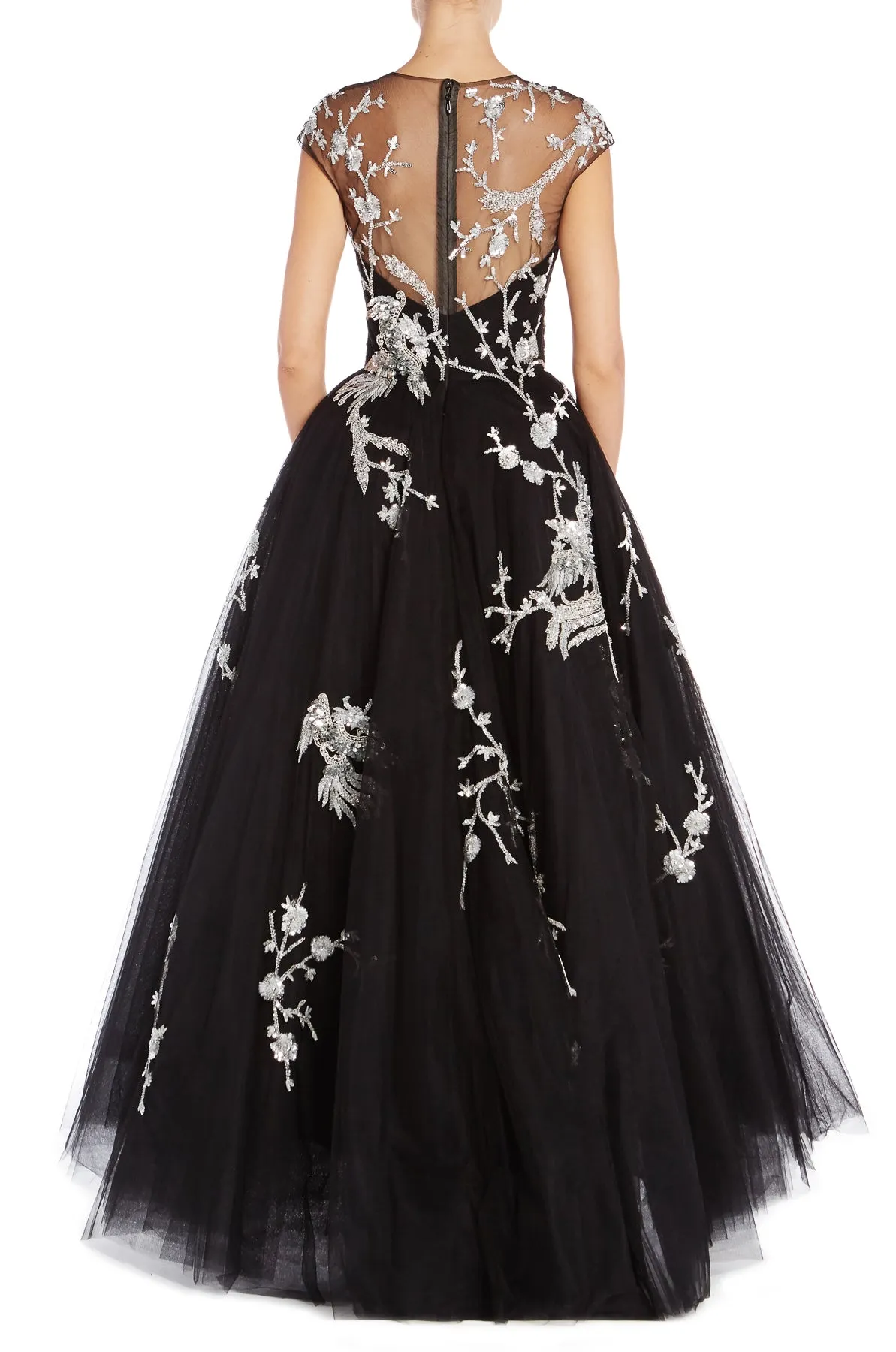 Embroidered High Low Gown sold by Monique Lhuillier product image thumbnail 4