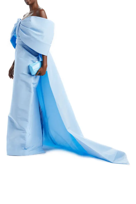 Off-the-Shoulder Sky Blue Gown sold by Monique Lhuillier product image thumbnail 2