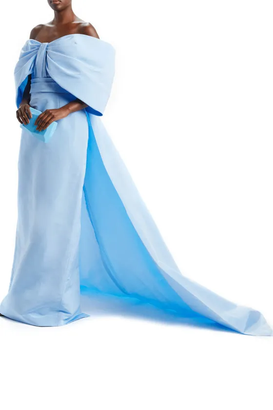 Off-the-Shoulder Sky Blue Gown sold by Monique Lhuillier product image thumbnail 5