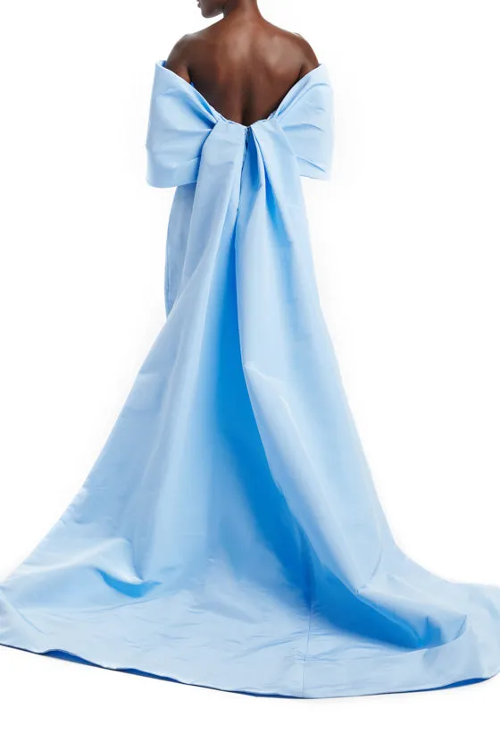 Off-the-Shoulder Sky Blue Gown sold by Monique Lhuillier product image thumbnail 4