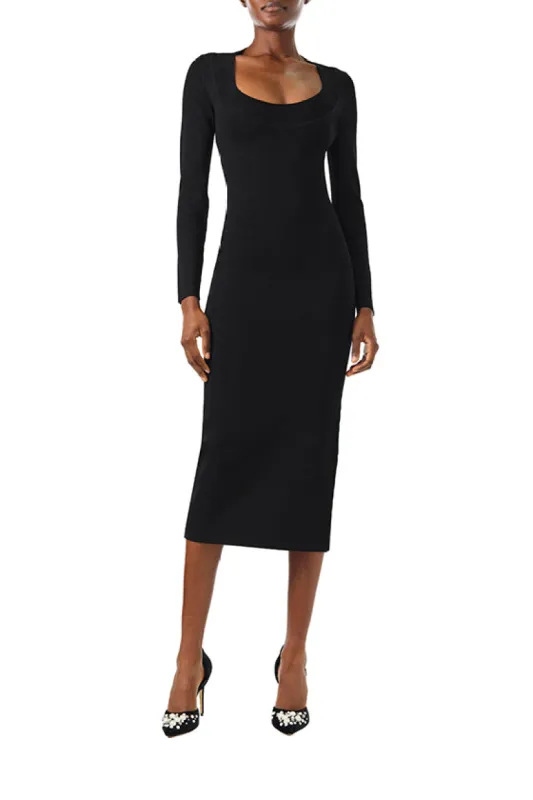 Long Sleeve Knit Midi Dress sold by Monique Lhuillier