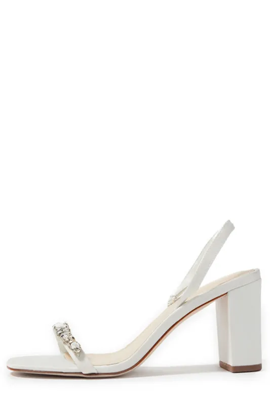 Hollis Satin Slingback sold by Monique Lhuillier