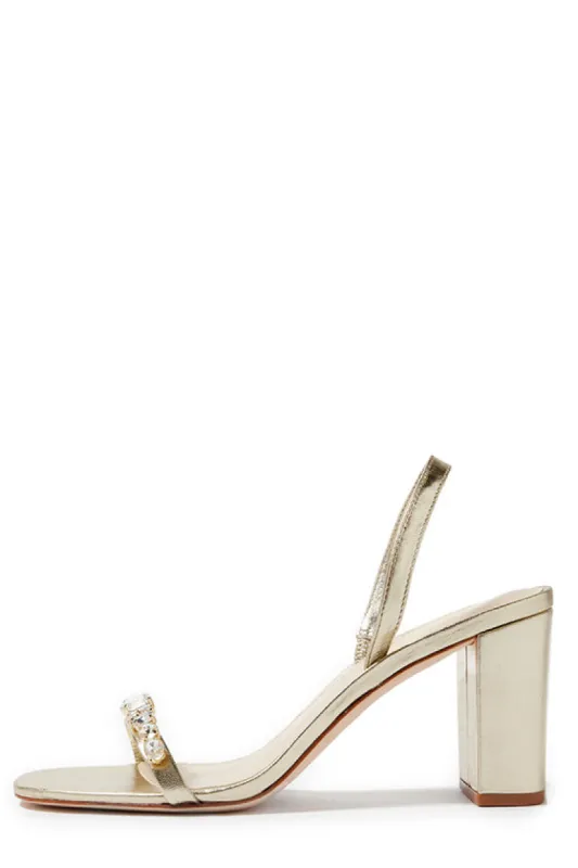 Hollis Leather Slingback sold by Monique Lhuillier