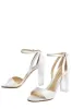 Ava Satin Sandal sold by Monique Lhuillier